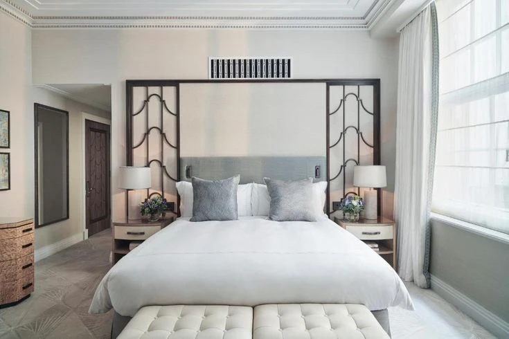 Claridges Hotel elegant bedroom